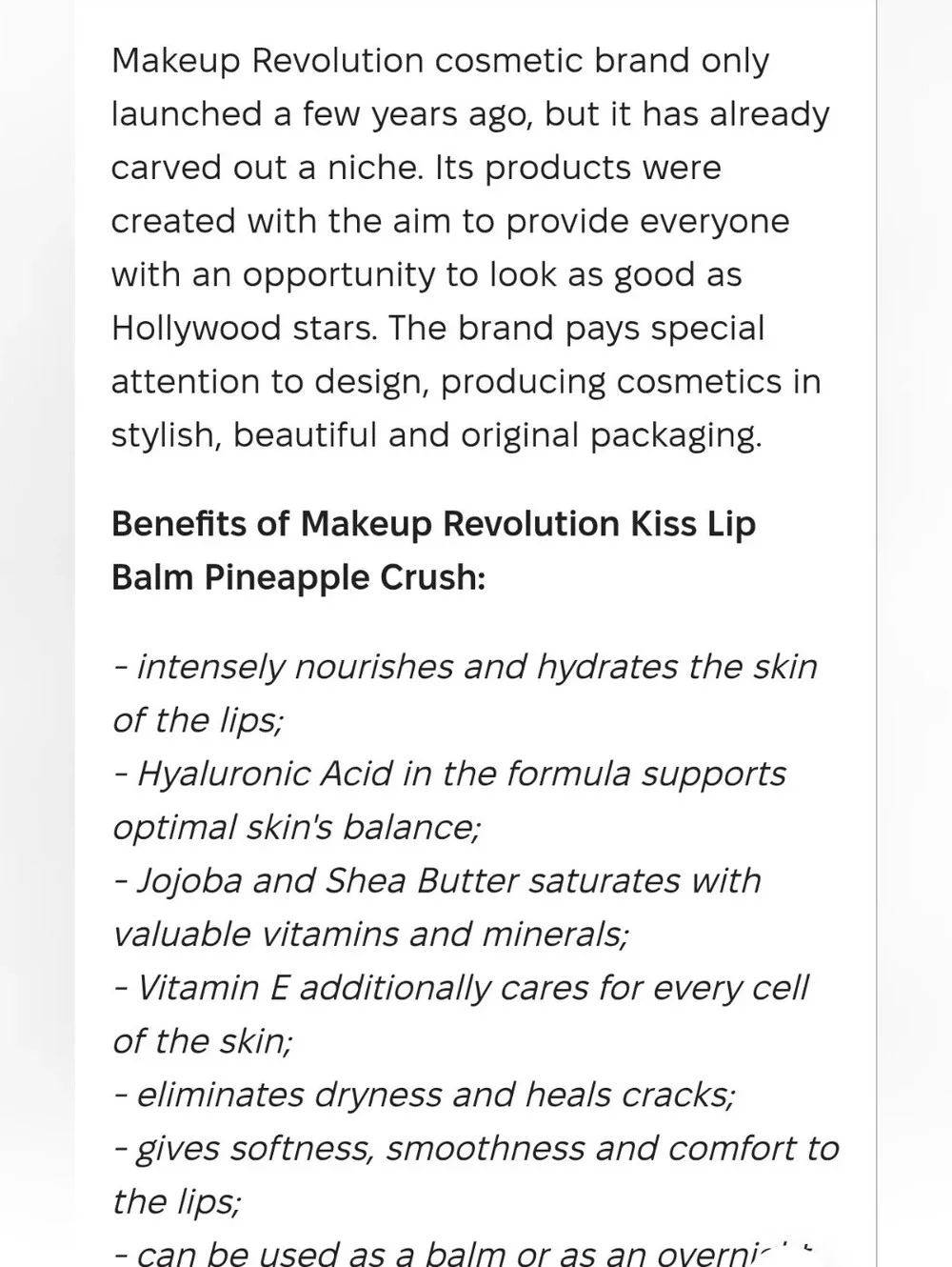 Revolution Beauty Overnight Lip Mask